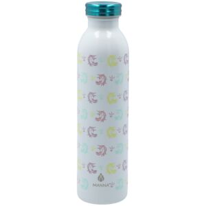 Manna Retro Pricess Unicorn Water Bottle White 20oz